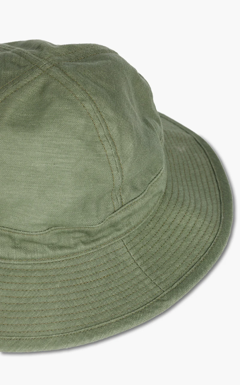 OrSlow US Navy Hat Sateen Green - Image 2