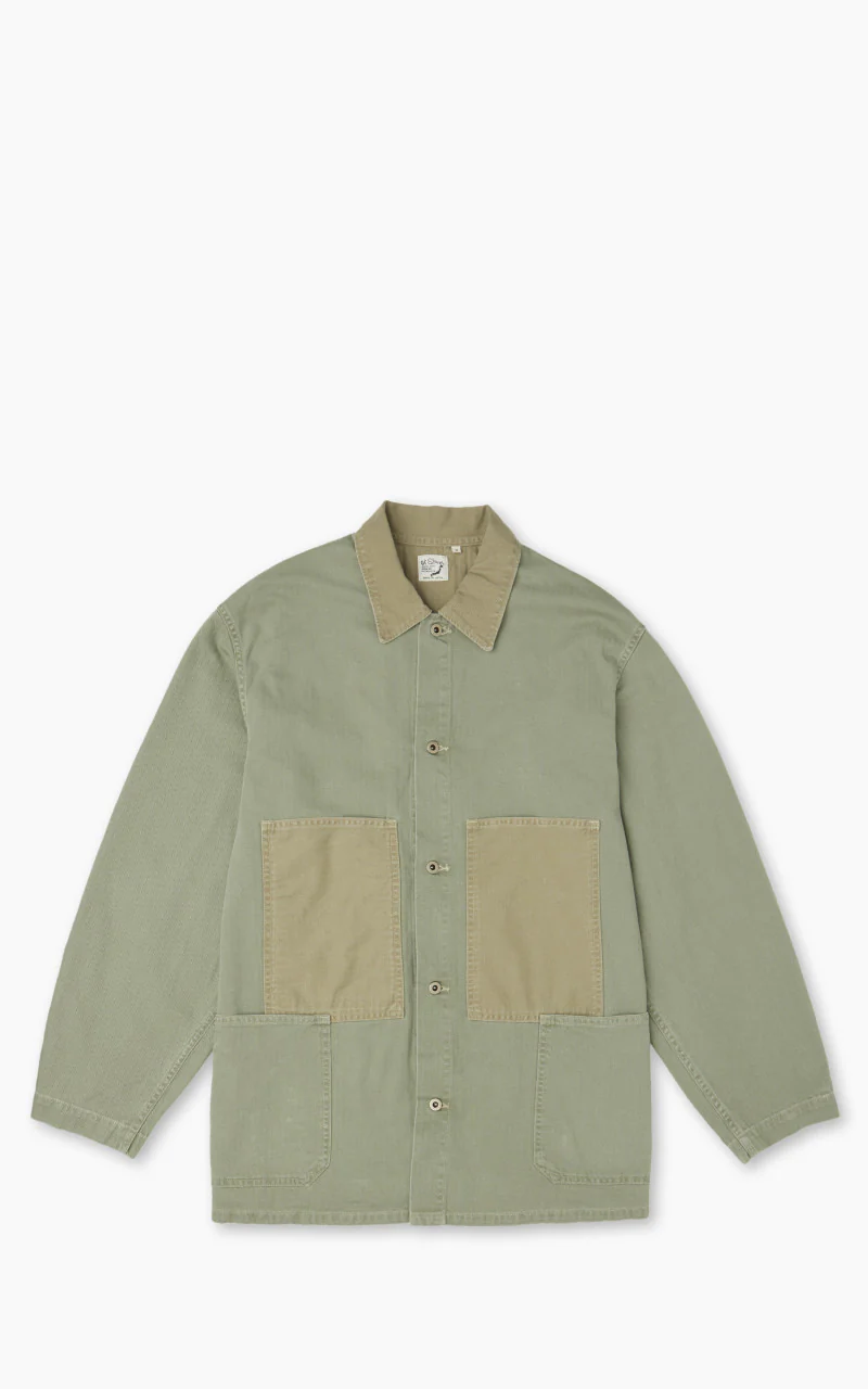 OrSlow Utility Coverall Herringbone Green