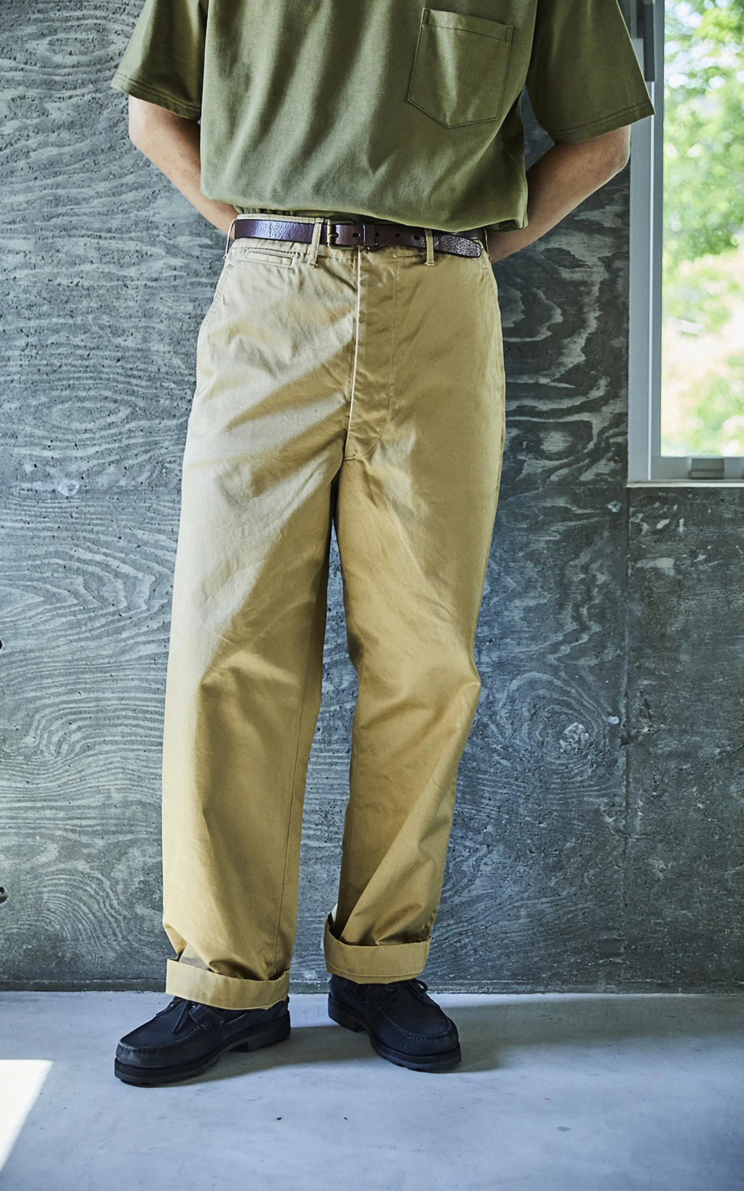 OrSlow Vintage Fit Army Trousers Dark Khaki - Image 2