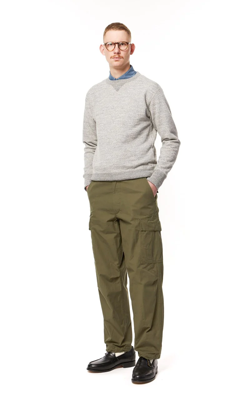OrSlow Vintage Fit Cargo Pants Ripstop Army - Image 3