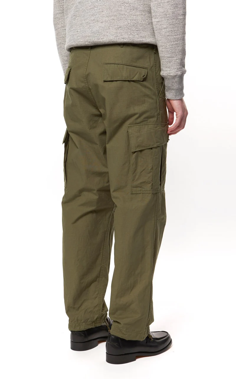 OrSlow Vintage Fit Cargo Pants Ripstop Army - Image 8