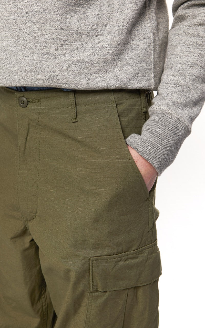 OrSlow Vintage Fit Cargo Pants Ripstop Army - Image 9
