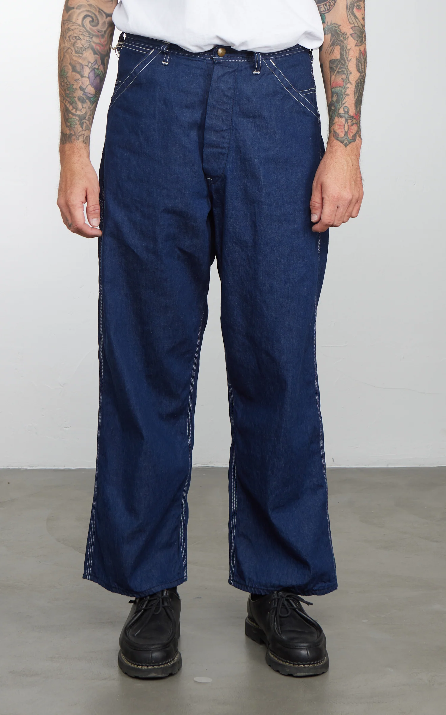 OrSlow Wide Fit 30's Painter Pants Denim One Wash - Image 2