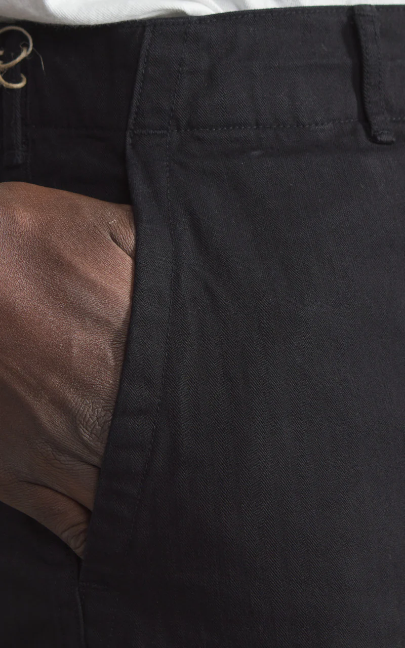 OrSlow Wide Fit French Work Pants Black - Image 4