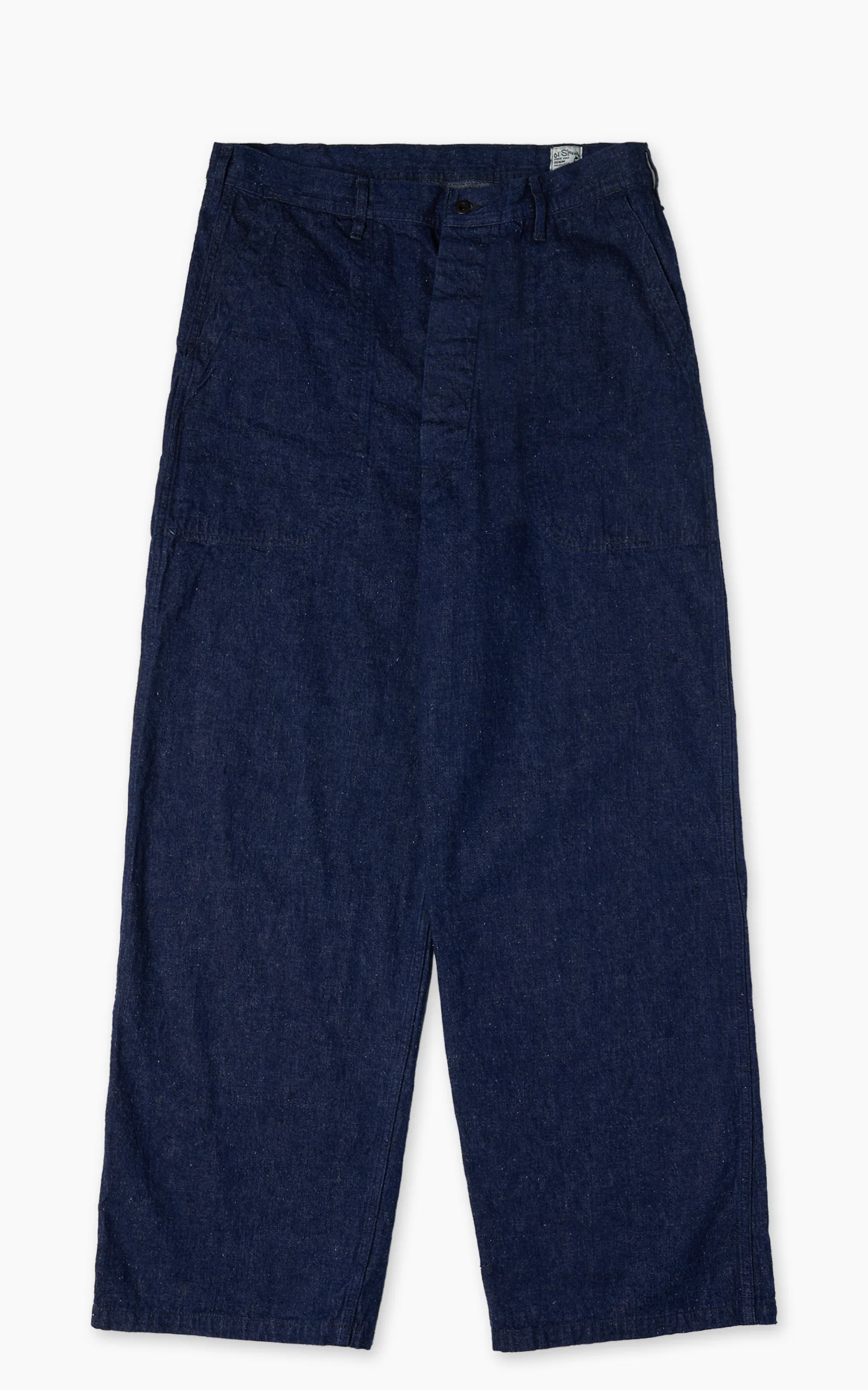 OrSlow WWII 40s U.S. Navy Wide-Fit Utility Trousers Indigo One Wash