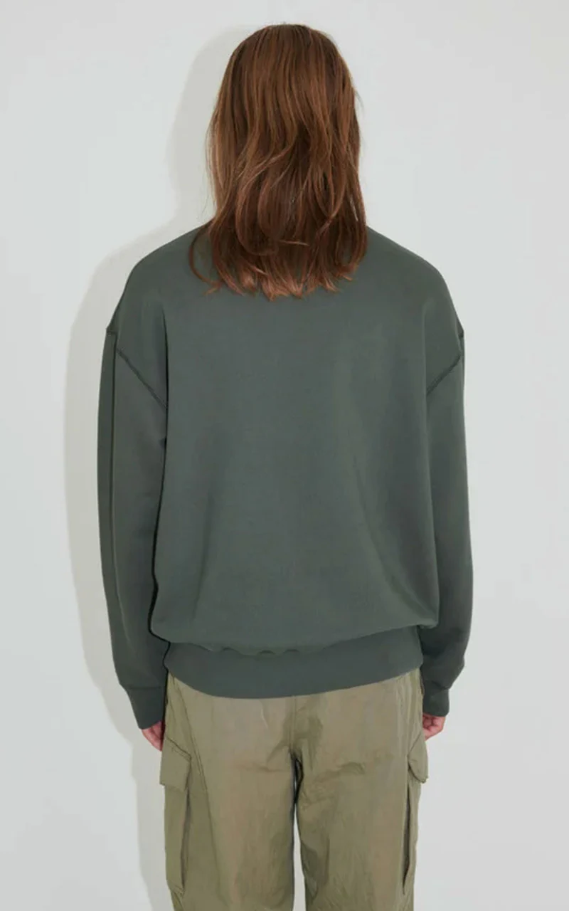 Our Legacy Base Sweat DeJa Vu Print Green - Image 5