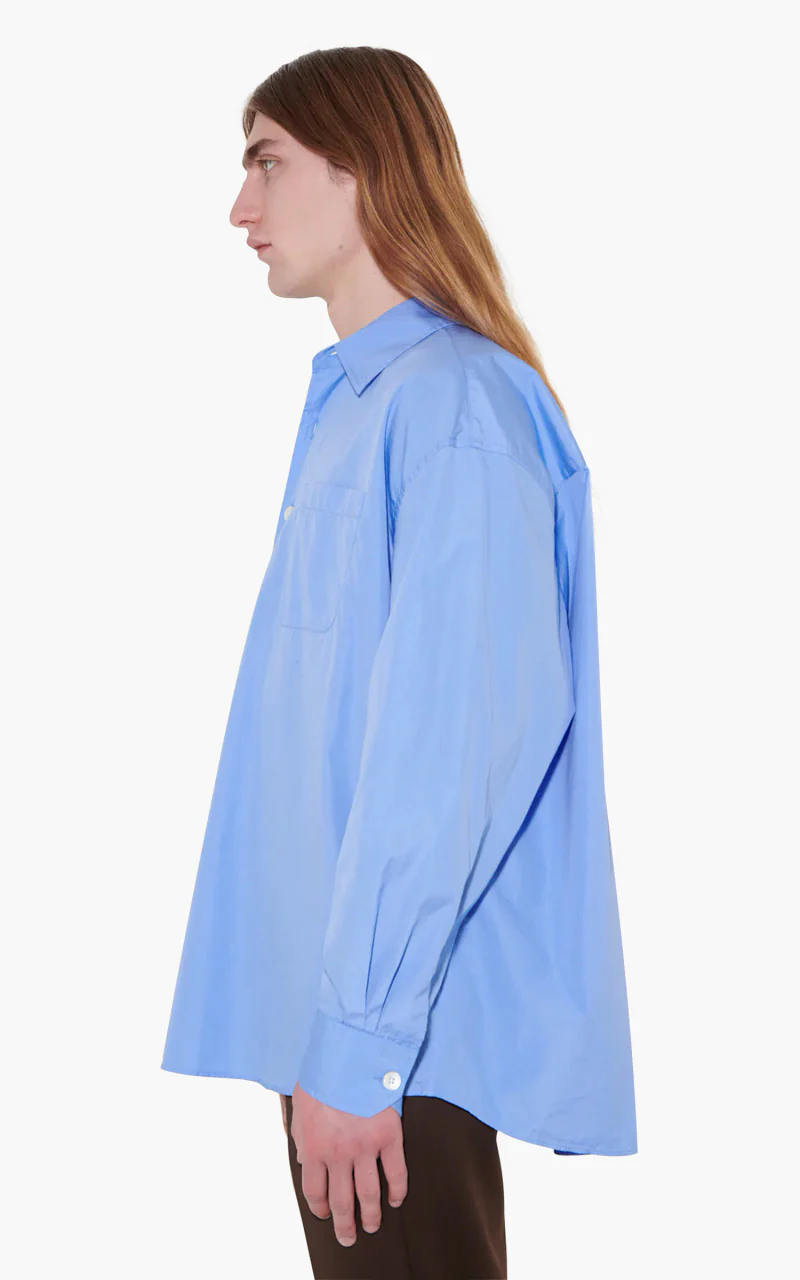 Our Legacy Borrowed BD Shirt Police Blue Poplin - Image 5