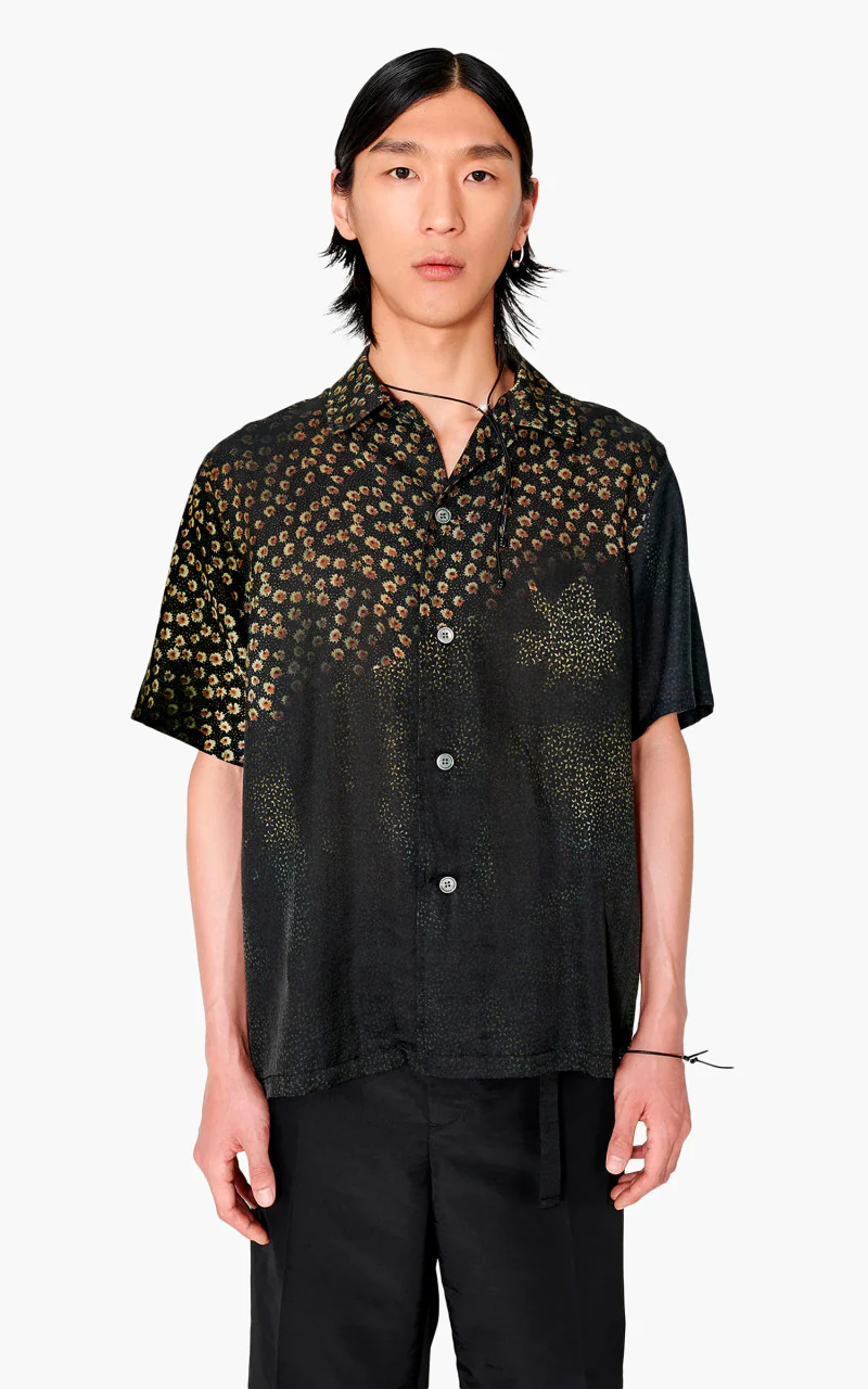 Our Legacy Box Shirt Short Sleeve Dark Flower Print - Image 2