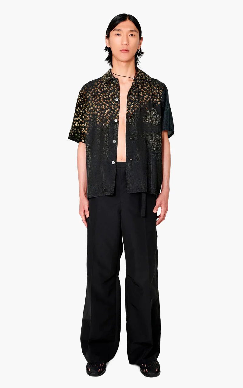 Our Legacy Box Shirt Short Sleeve Dark Flower Print - Image 3