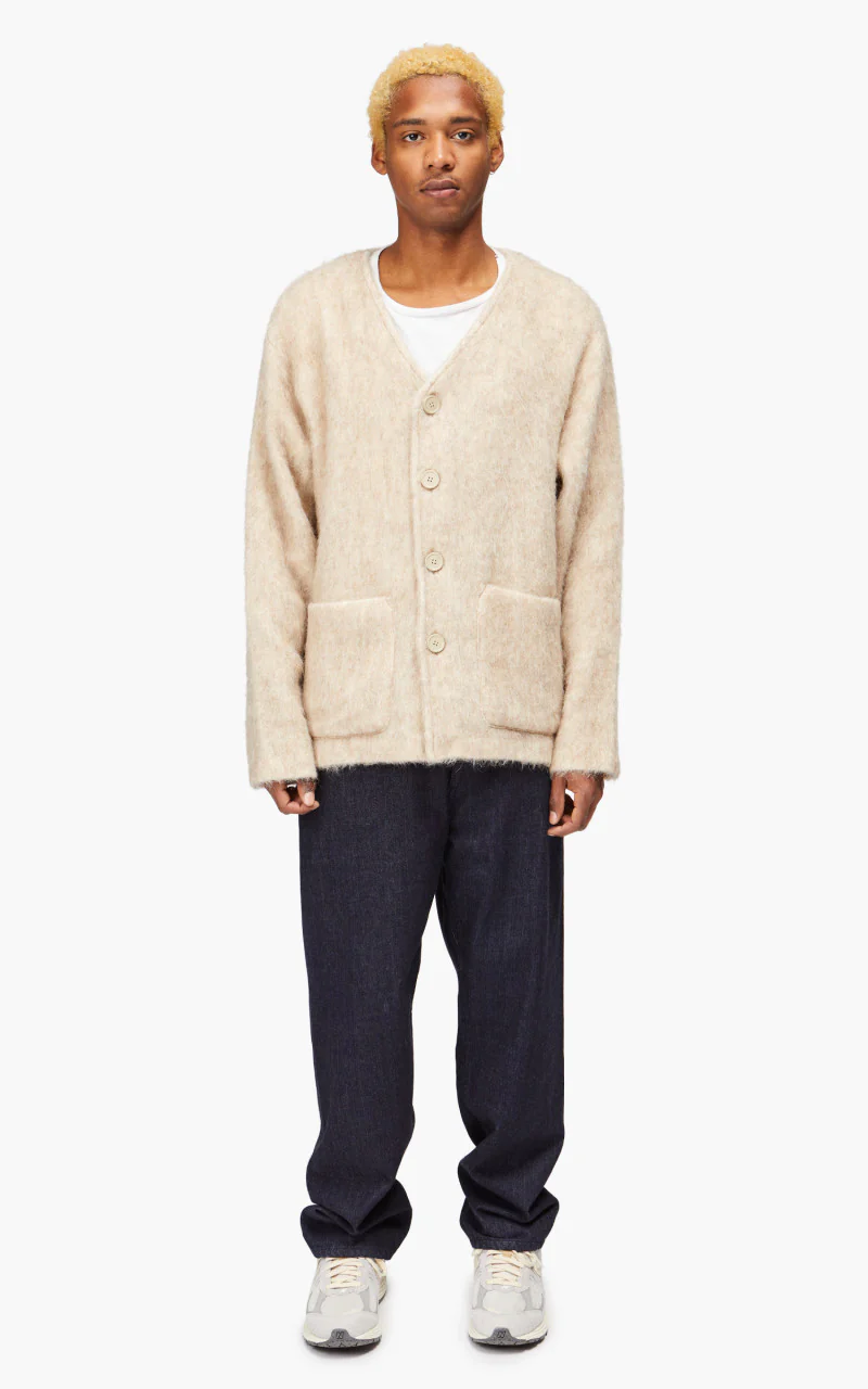 Our Legacy Cardigan Antique White Mohair - Image 2