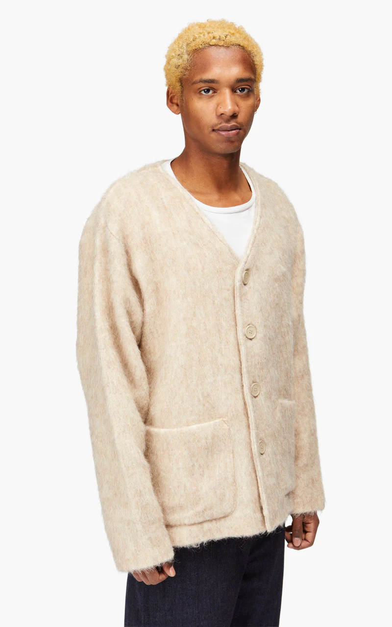 Our Legacy Cardigan Antique White Mohair - Image 4