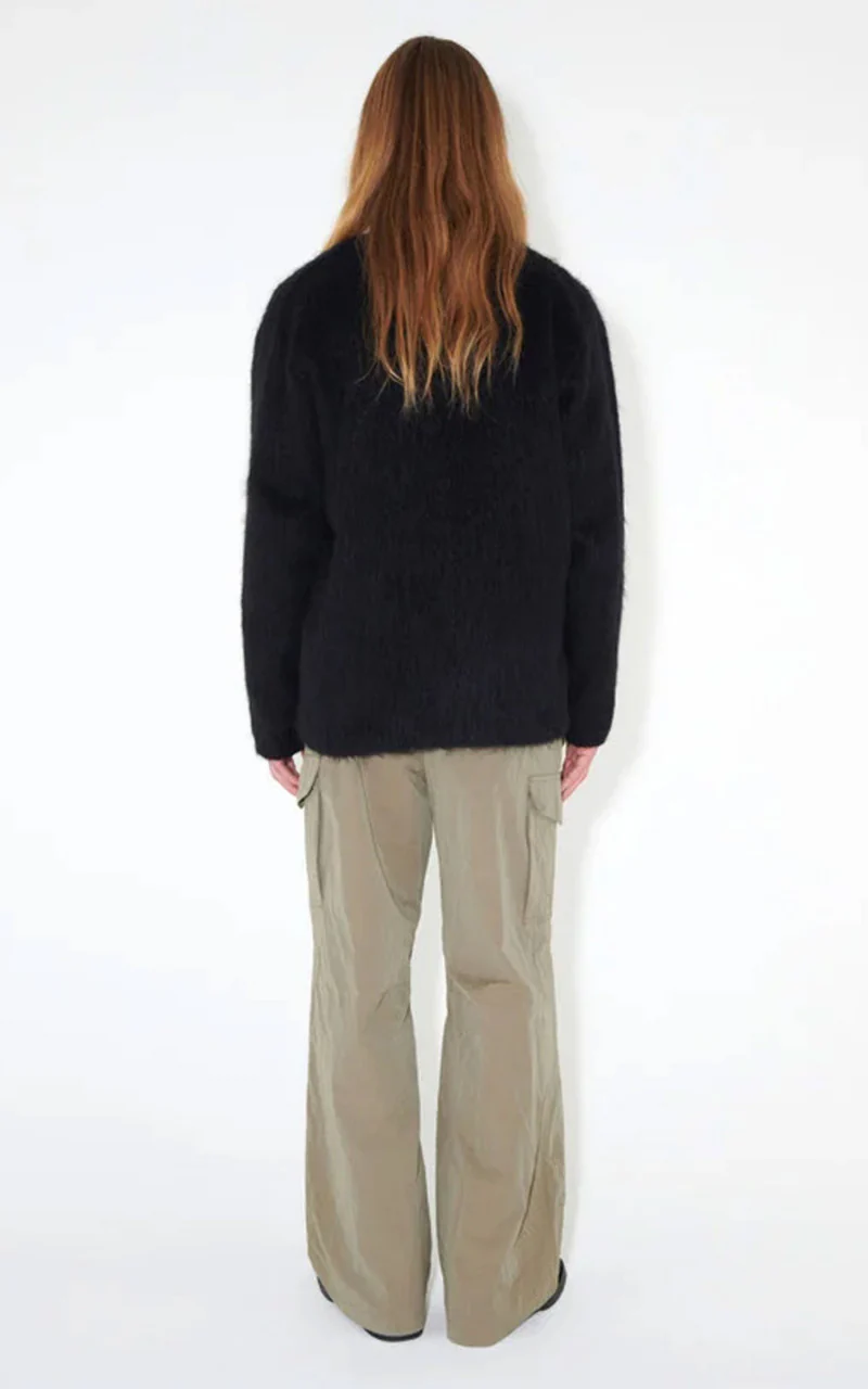 Our Legacy Cardigan Mohair Black - Image 5