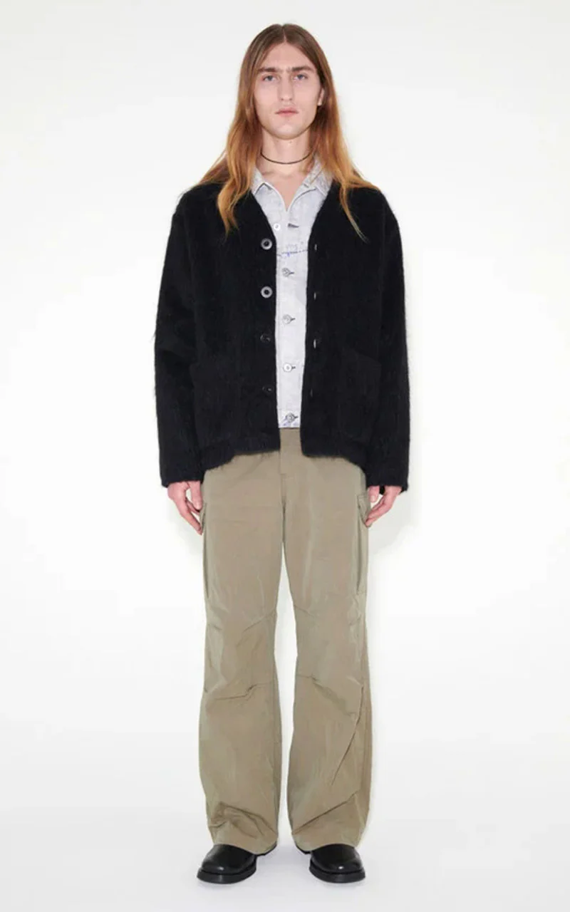 Our Legacy Cardigan Mohair Black - Image 6