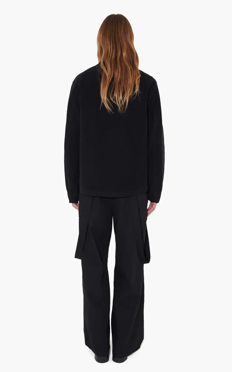 Our Legacy Evening Coach Jacket Black Brushed Cotton - Image 5