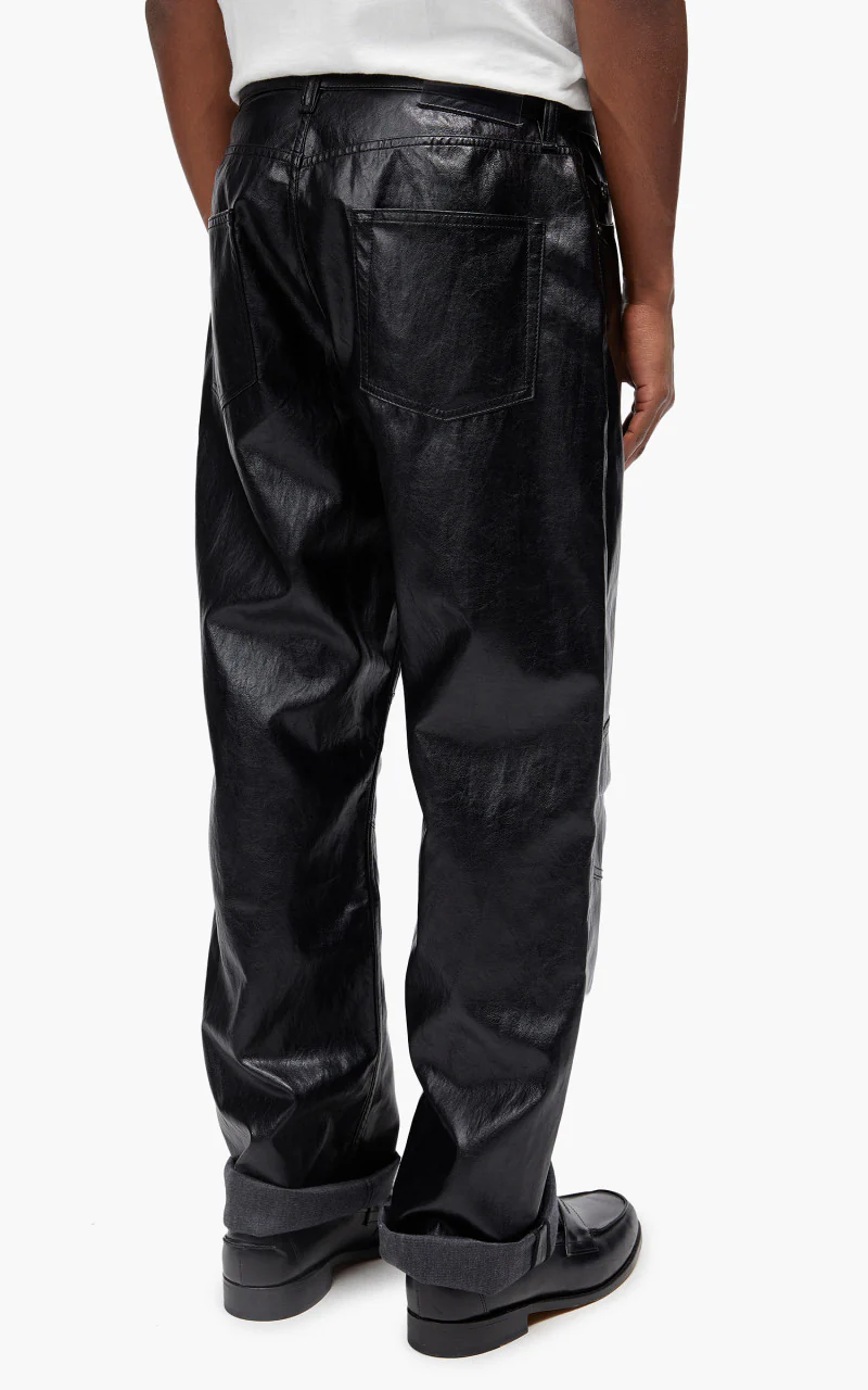 Our Legacy Formal Moto Cut Cageian Black Fake Leather - Image 6