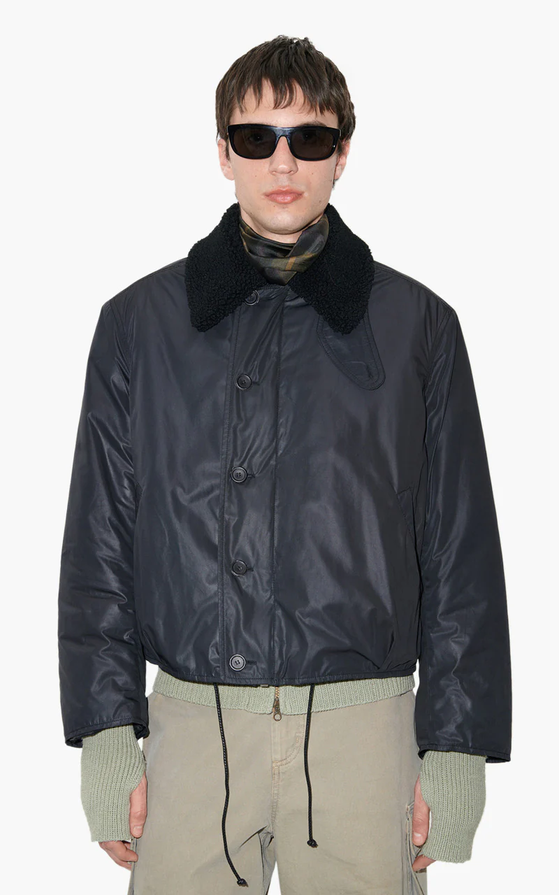 Our Legacy Grizzly Jacket Black Wax Mirage Tech - Image 3