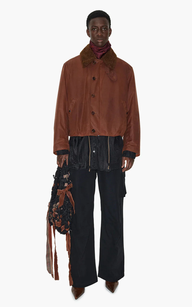 Our Legacy Grizzly Jacket Oxblood Everwax - Image 2