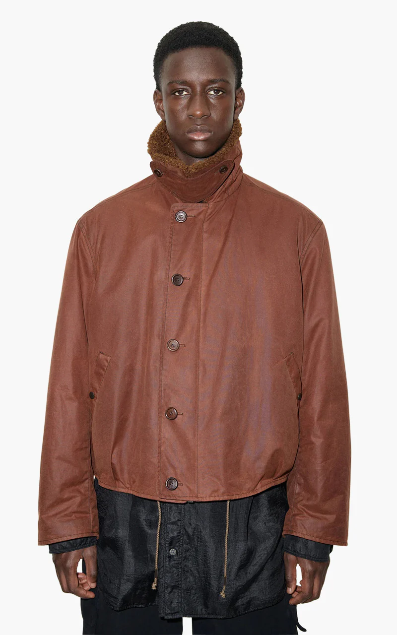 Our Legacy Grizzly Jacket Oxblood Everwax - Image 4