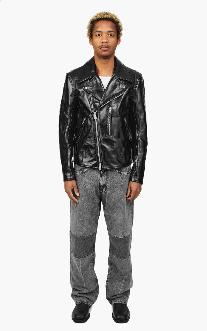 Our Legacy Hellraiser Leather Jacket Aamon Black - Image 2