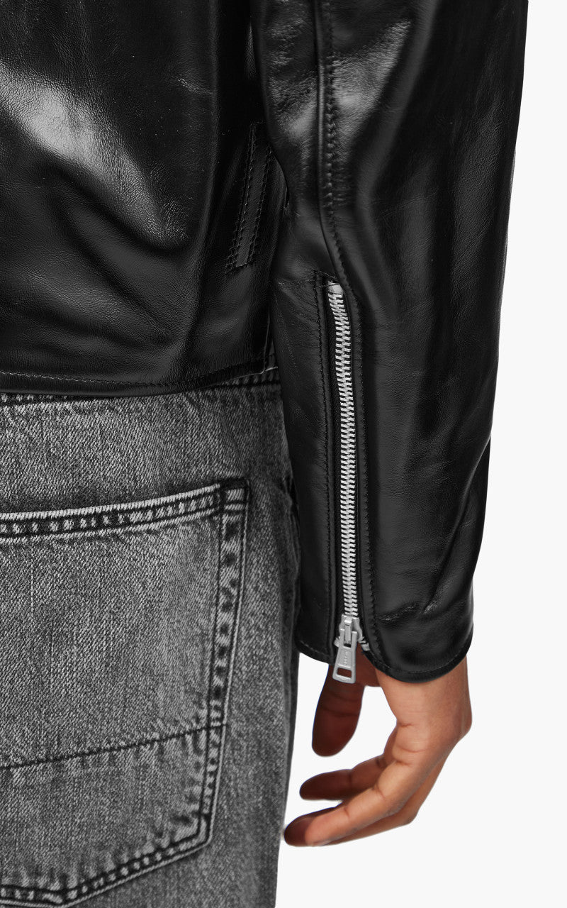Our Legacy Hellraiser Leather Jacket Aamon Black - Image 7