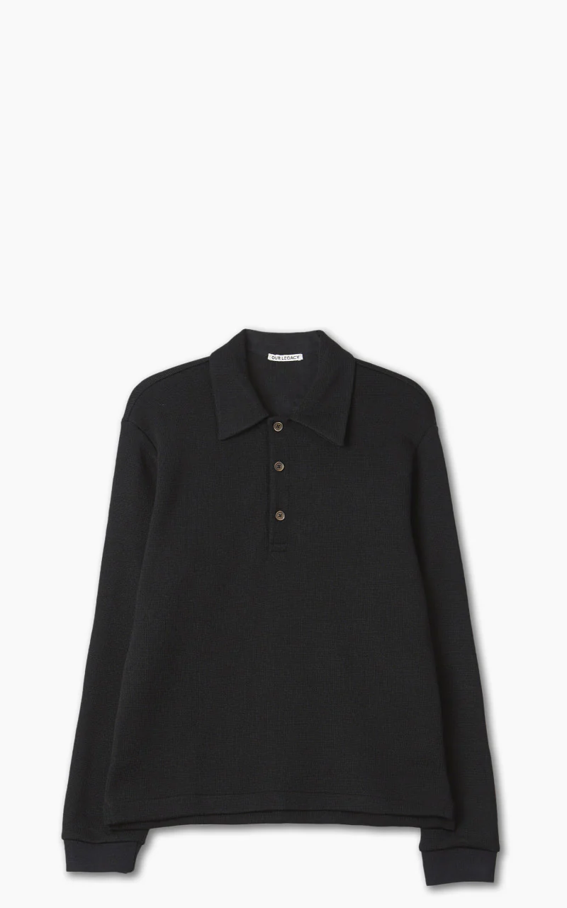 Our Legacy Ile Piquet Black Pseudo Knit