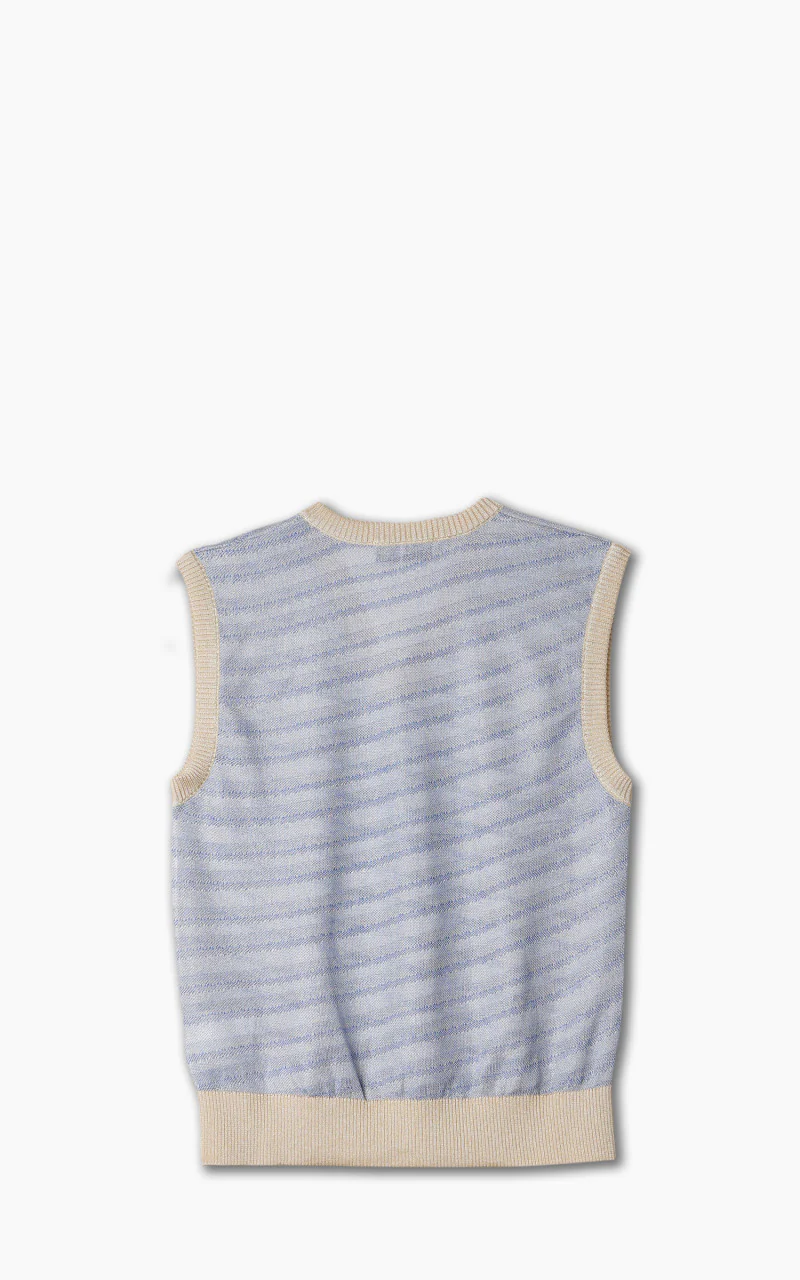 Our Legacy Knitted Vest Cartoon Static Stripe - Image 3