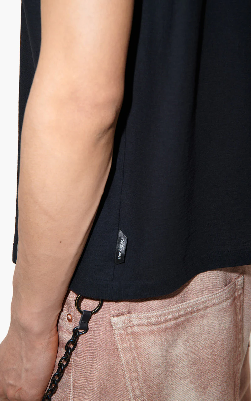 Our Legacy New Box T-Shirt Clean Jersey Black - Image 8