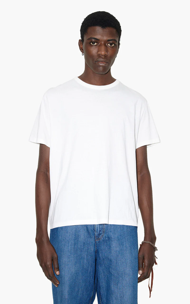 Our Legacy New Box T-Shirt Clean Jersey White - Image 6