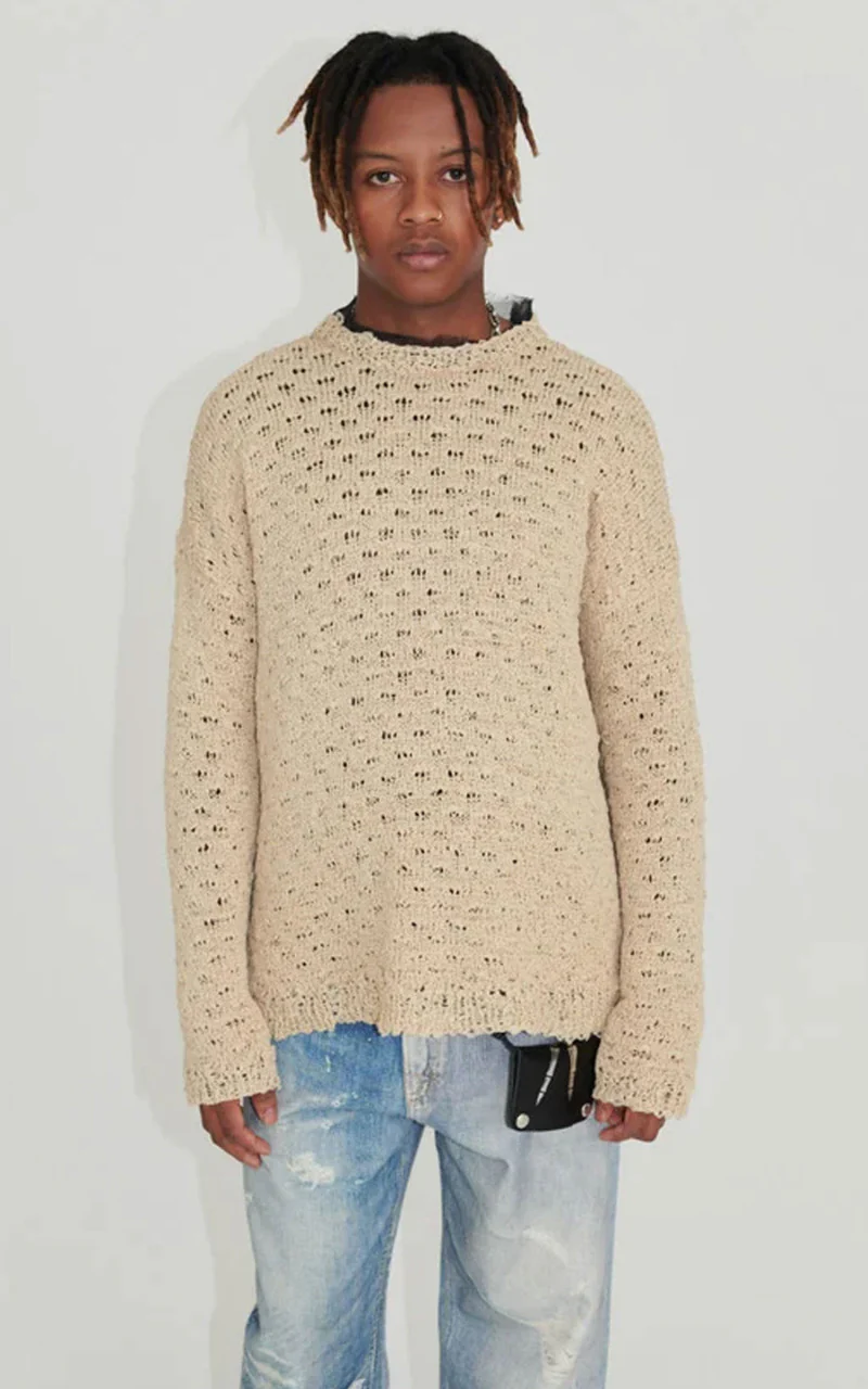 Our Legacy Popover Roundneck Faux Cord Beige - Image 2