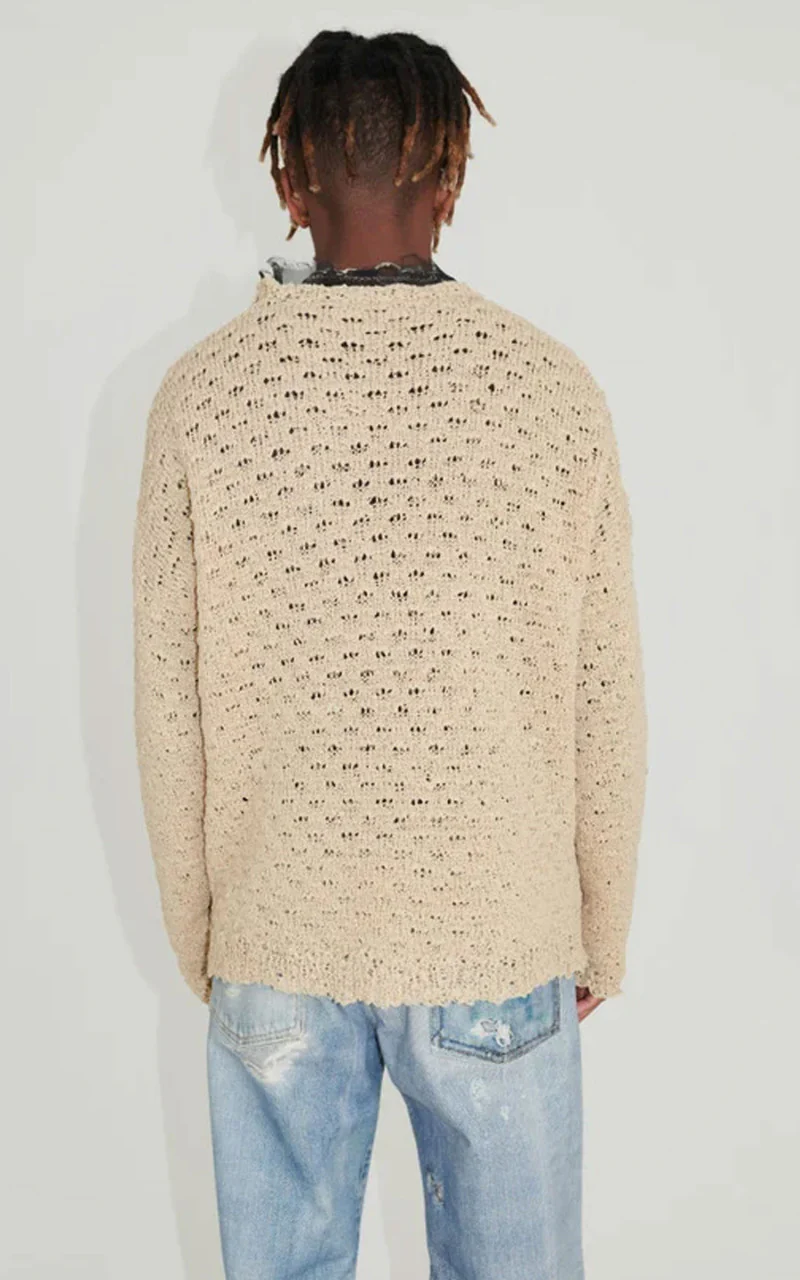 Our Legacy Popover Roundneck Faux Cord Beige - Image 5