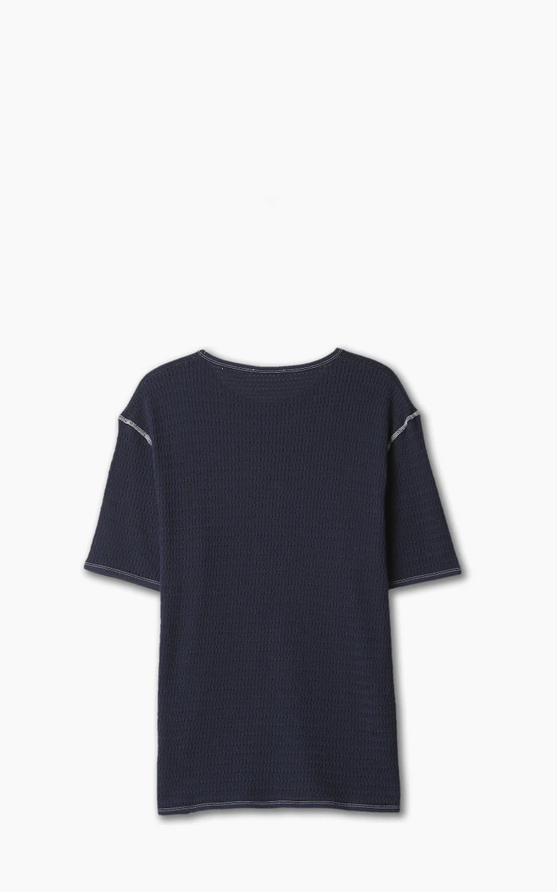 Our Legacy Tanker T-Shirt Navy Sport Crochet - Image 5