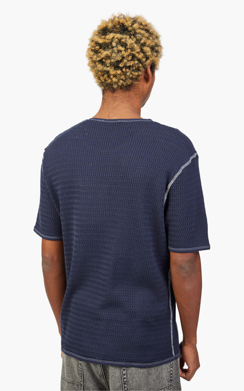 Our Legacy Tanker T-Shirt Navy Sport Crochet - Image 7