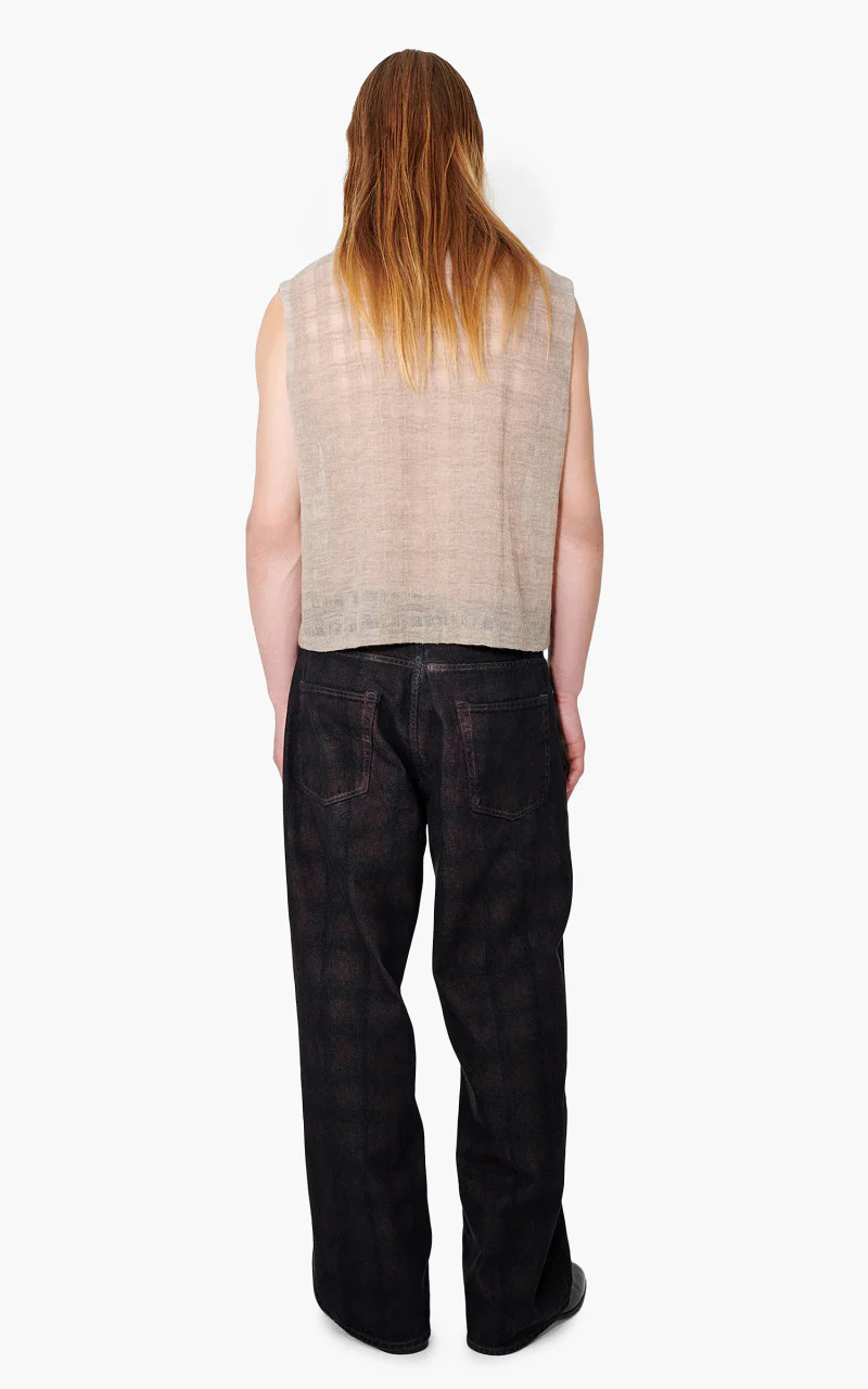 Our Legacy Vast Cut Jeans Overdyed Big Lumberjack Print - Image 8
