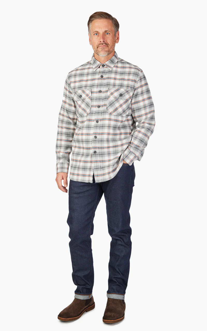 Pendleton Burnside Flannel Shirt Birch/Grey/Red Plaid - Image 2