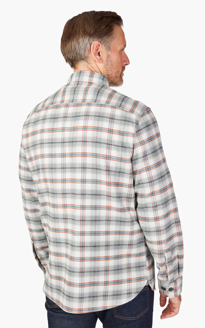 Pendleton Burnside Flannel Shirt Birch/Grey/Red Plaid - Image 6