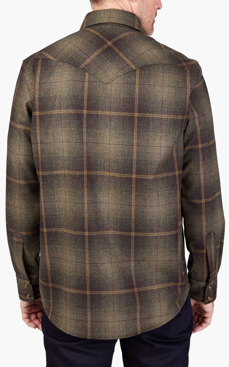 Pendleton Canyon Shirt Green/Ombre Brown - Image 4