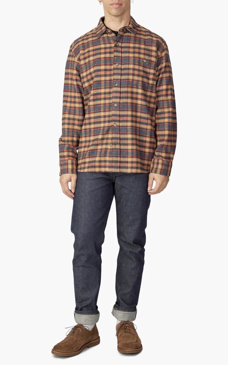 Pendleton Fremont Flannel Shirt Brown/Black/Red Plaid - Image 2