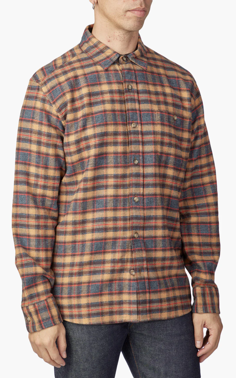 Pendleton Fremont Flannel Shirt Brown/Black/Red Plaid - Image 4