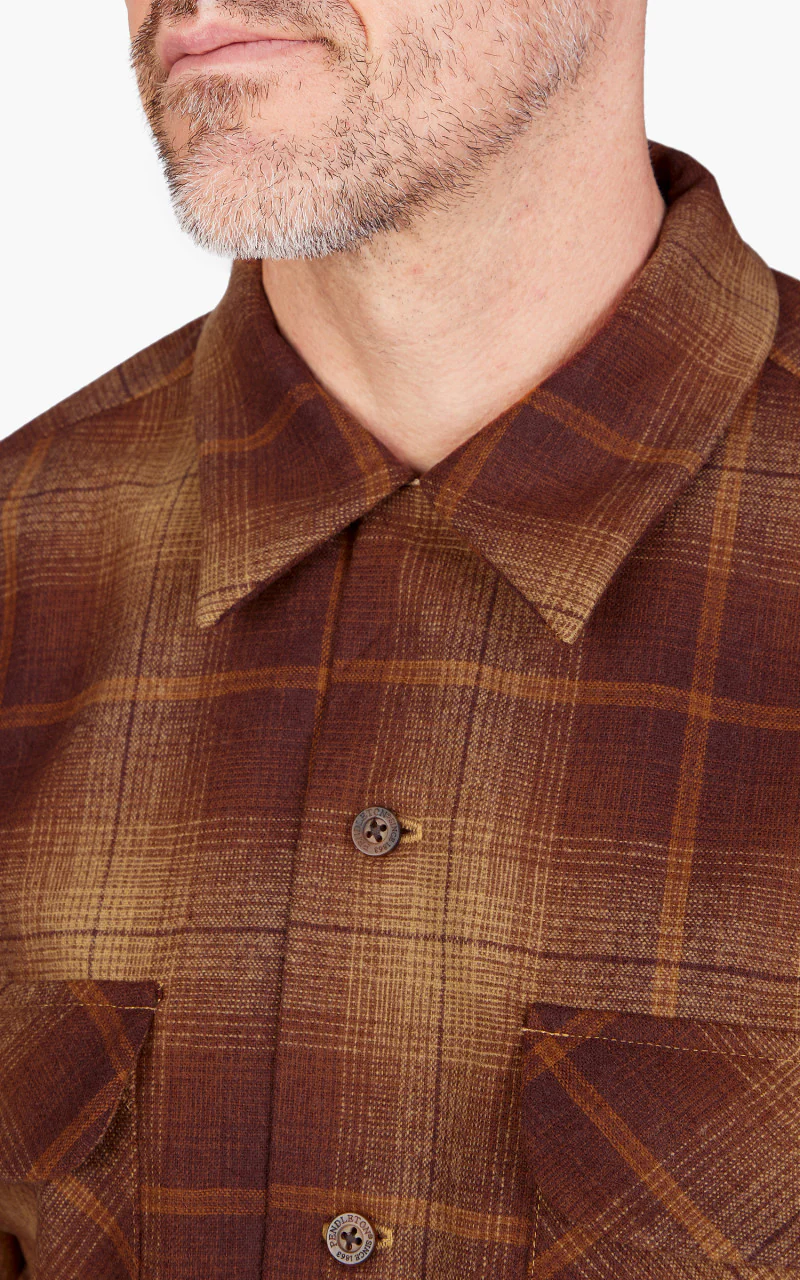 Pendleton Original Board Shirt Gold/Rust Ombre - Image 4