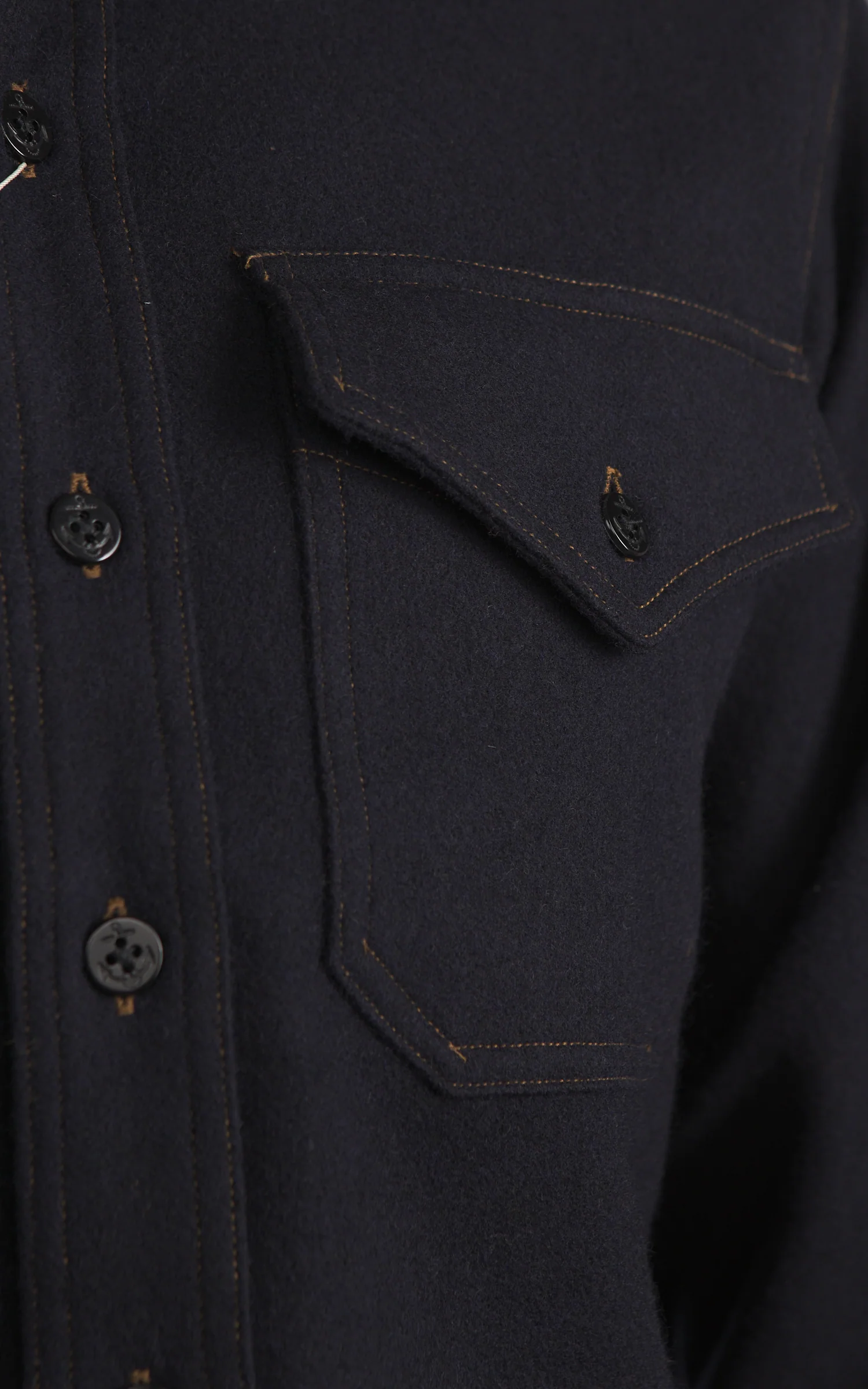 Pherrow's 25W-P.30CPO 1930s CPO Shirt Navy - Image 9
