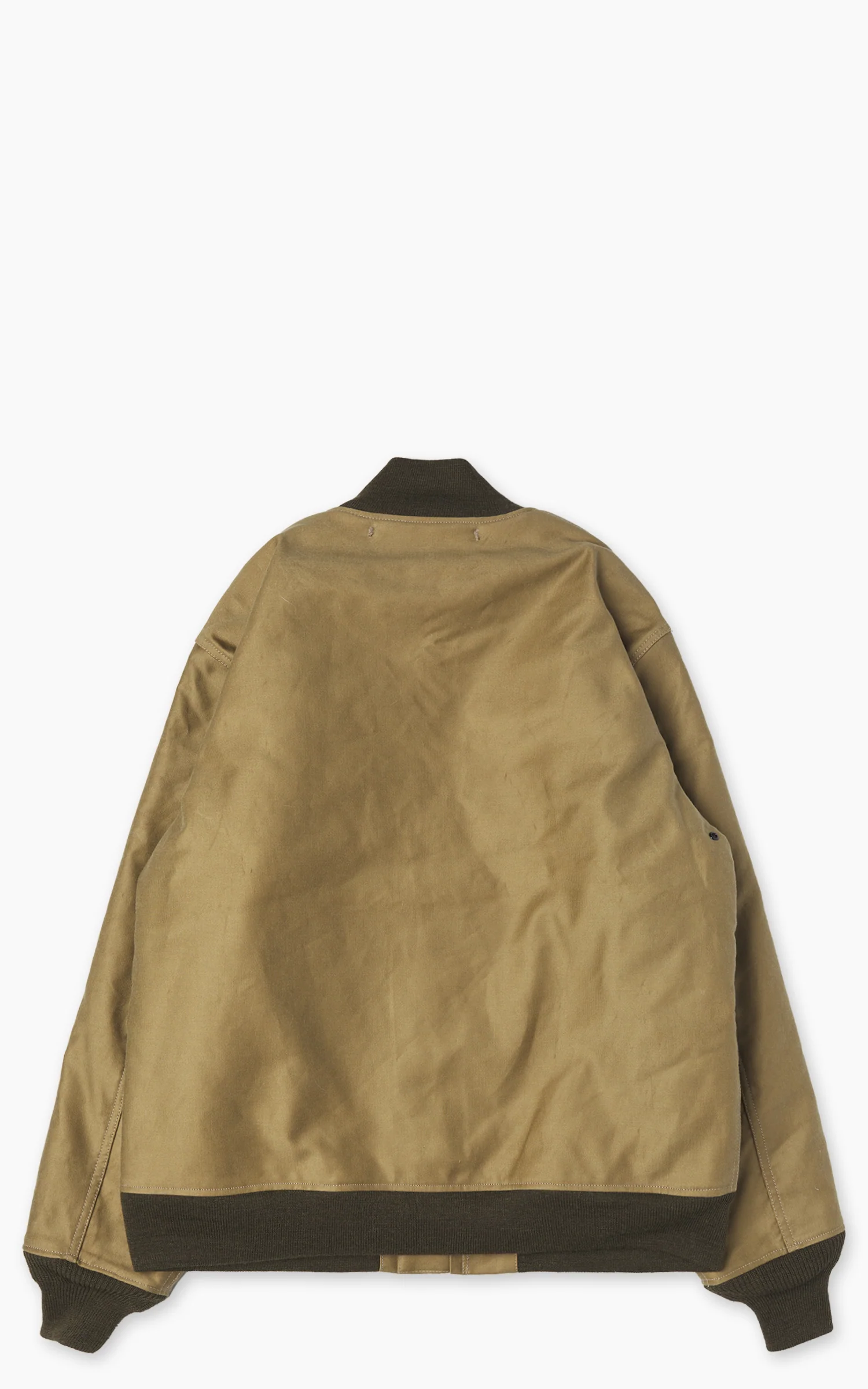 Pherrow's 25W-P1168DJ Deck Jacket Alpaca Faded Khaki - Image 3