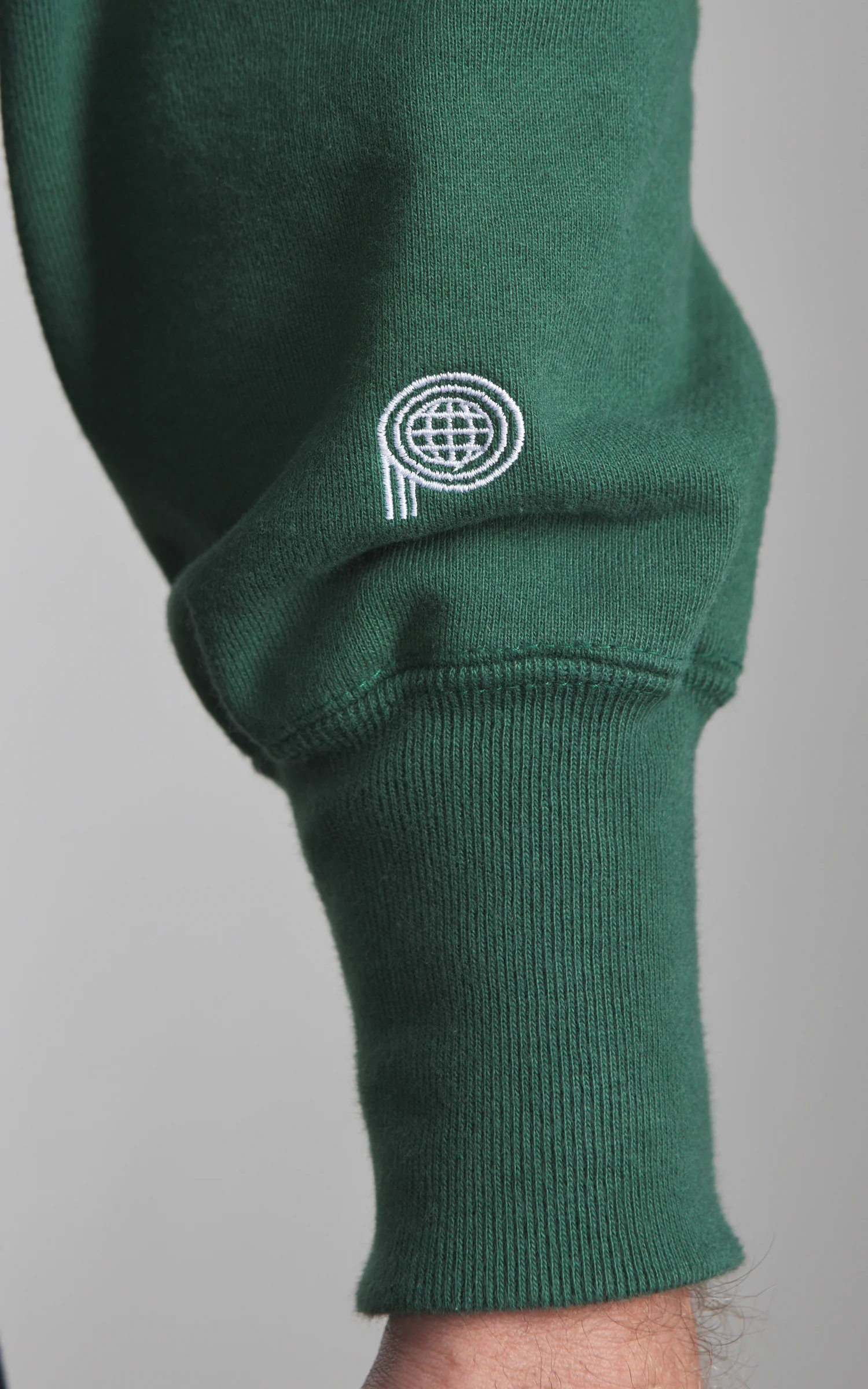 Pherrow's 25W-PRHP Heavyweight Pullover Hoodie Green - Image 3