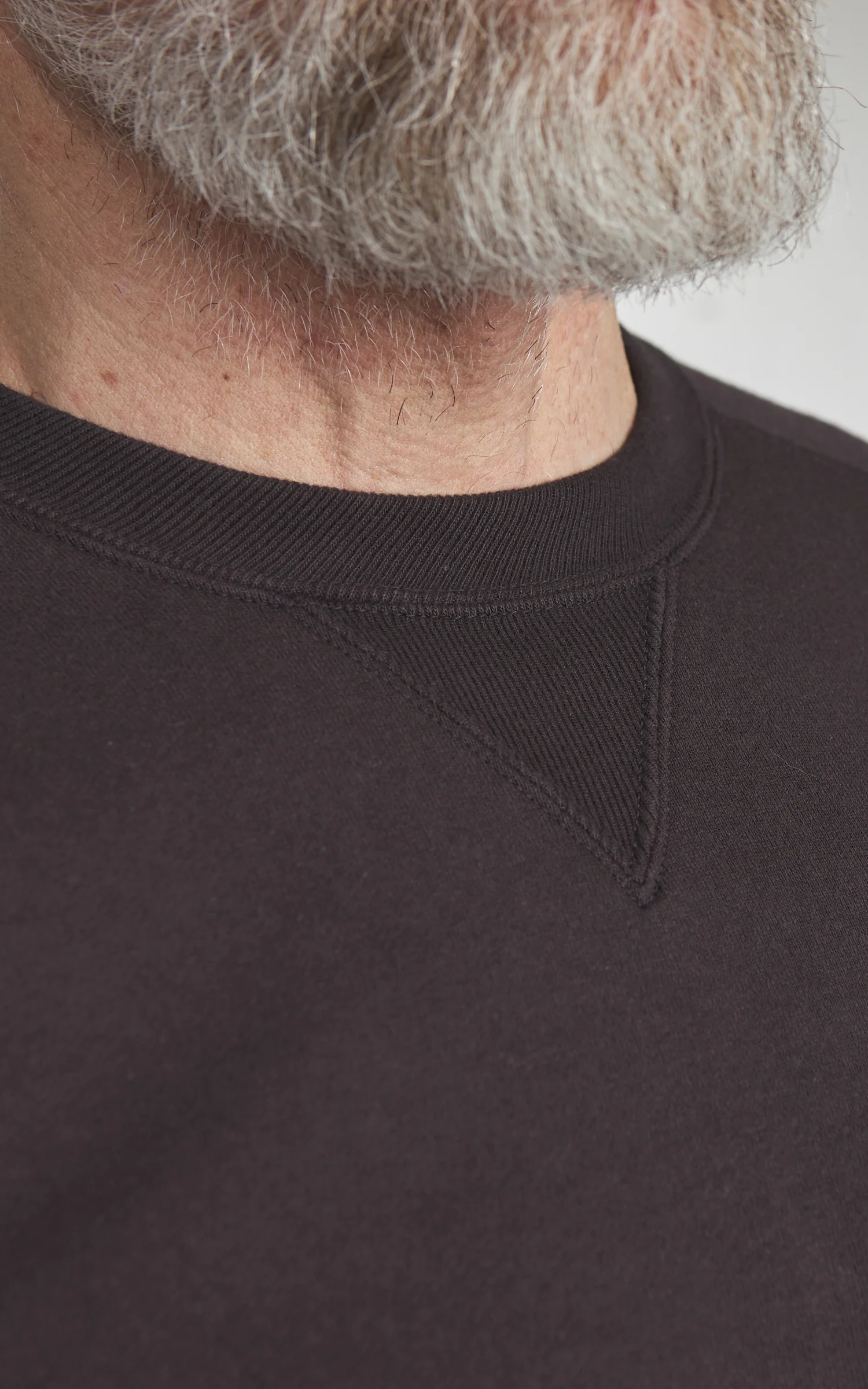 Pherrow's 25W-PVSF Heavyweight Crewneck Sweatshirt Shadow Black - Image 4