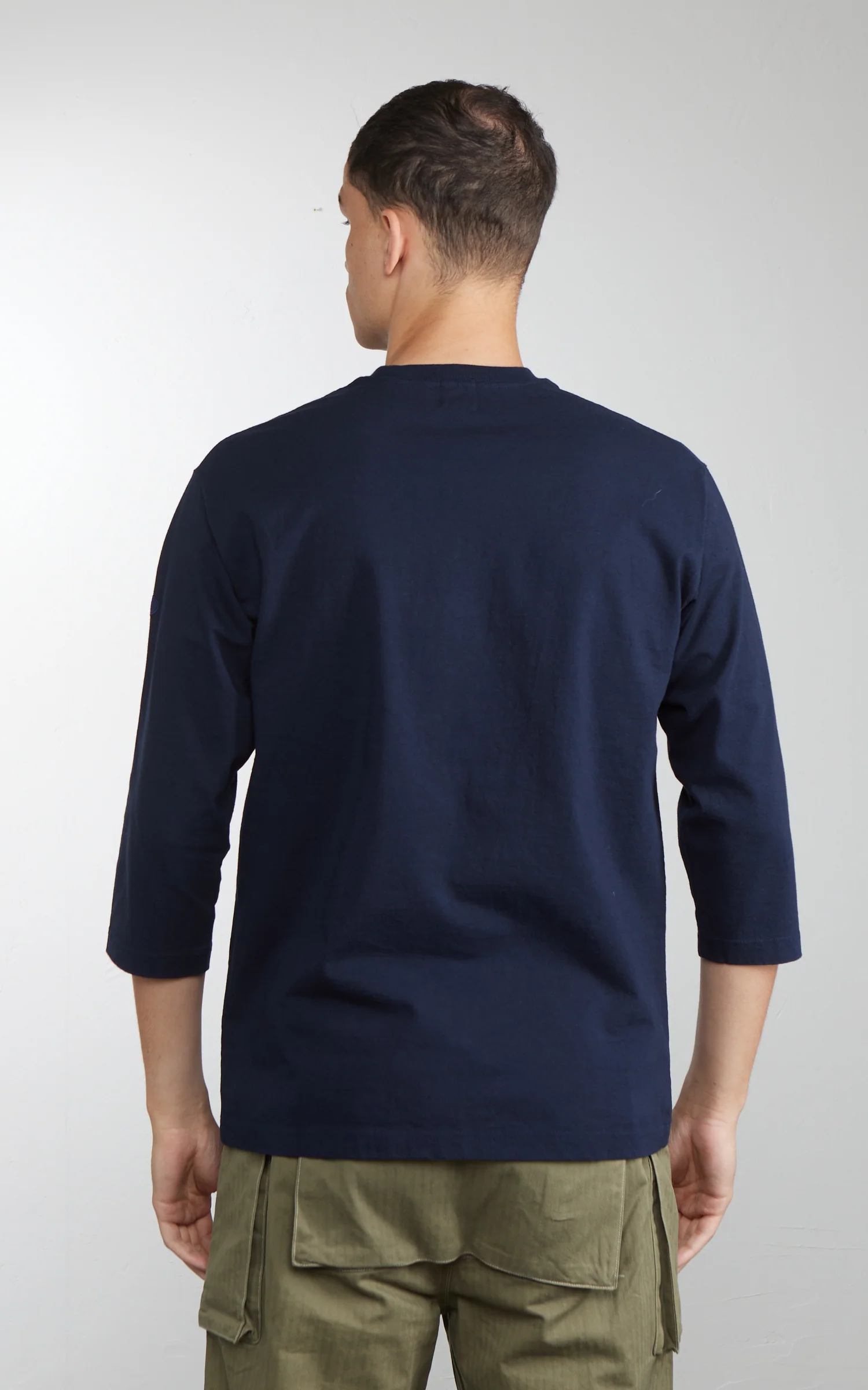 Pherrow's 26S-PTQS Three-Quarter Sleeve T-Shirt Navy - Image 4