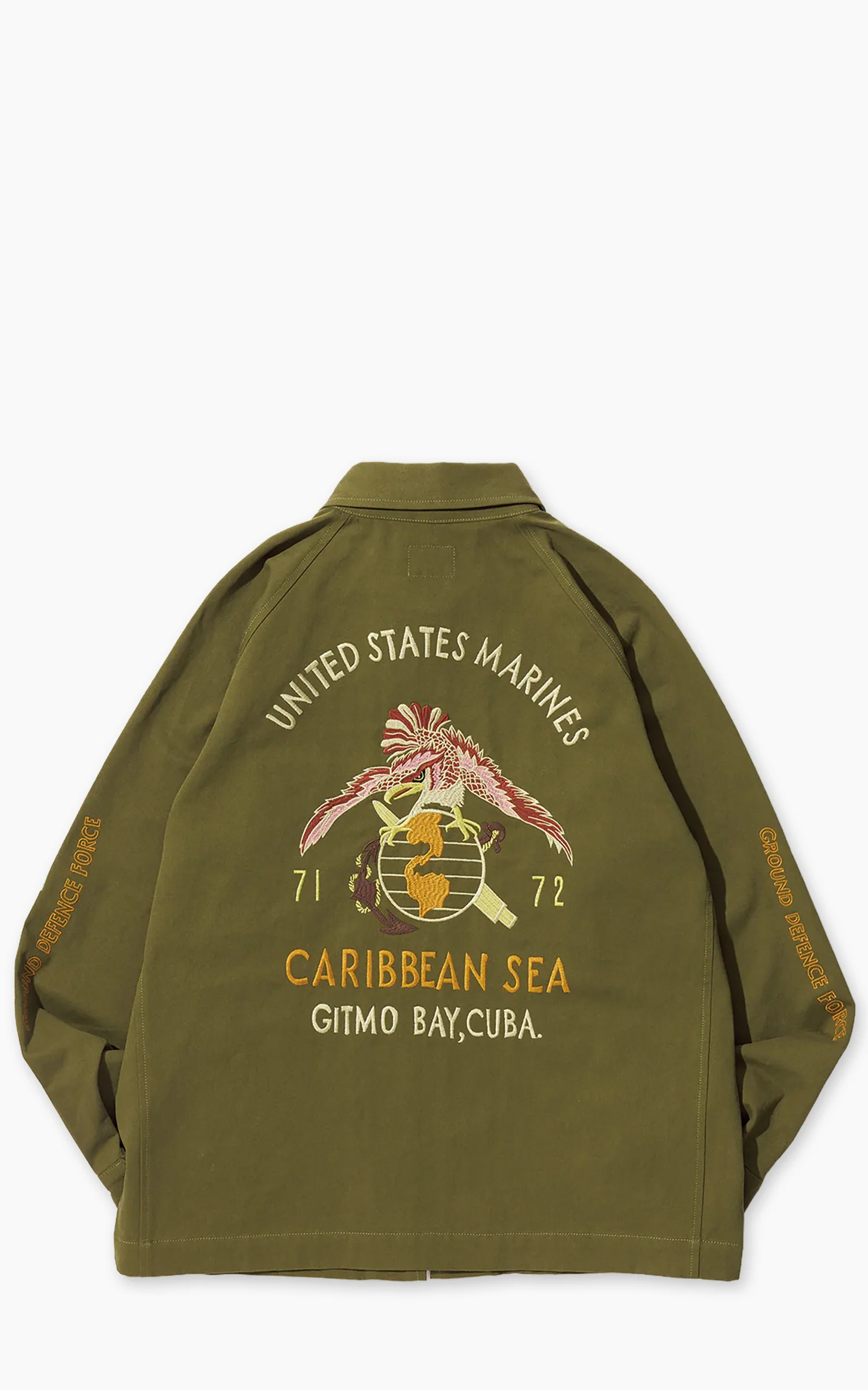 Pherrow's 26S-PVSJ1 Cuban Souvenir Jacket Olive - Image 3