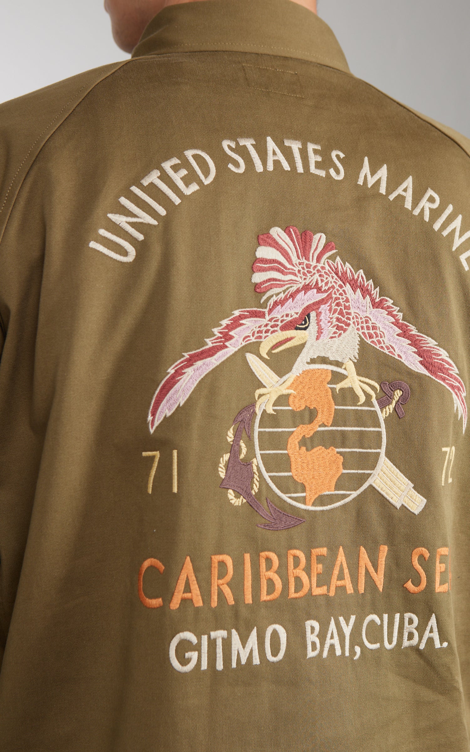 Pherrow's 26S-PVSJ1 Cuban Souvenir Jacket Olive - Image 5