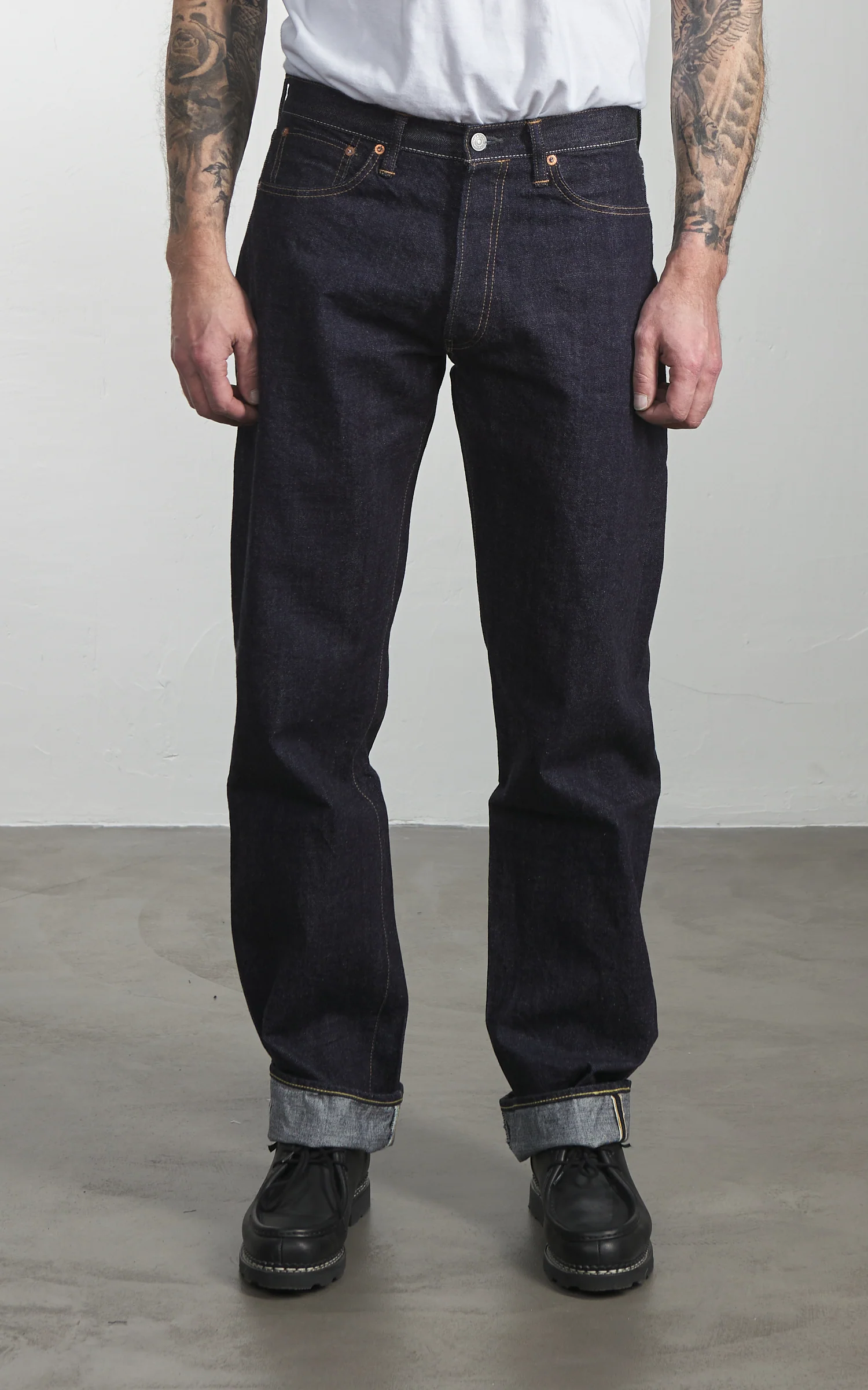 Pherrow's 521SW Straight Selvedge Jeans Indigo - Image 2