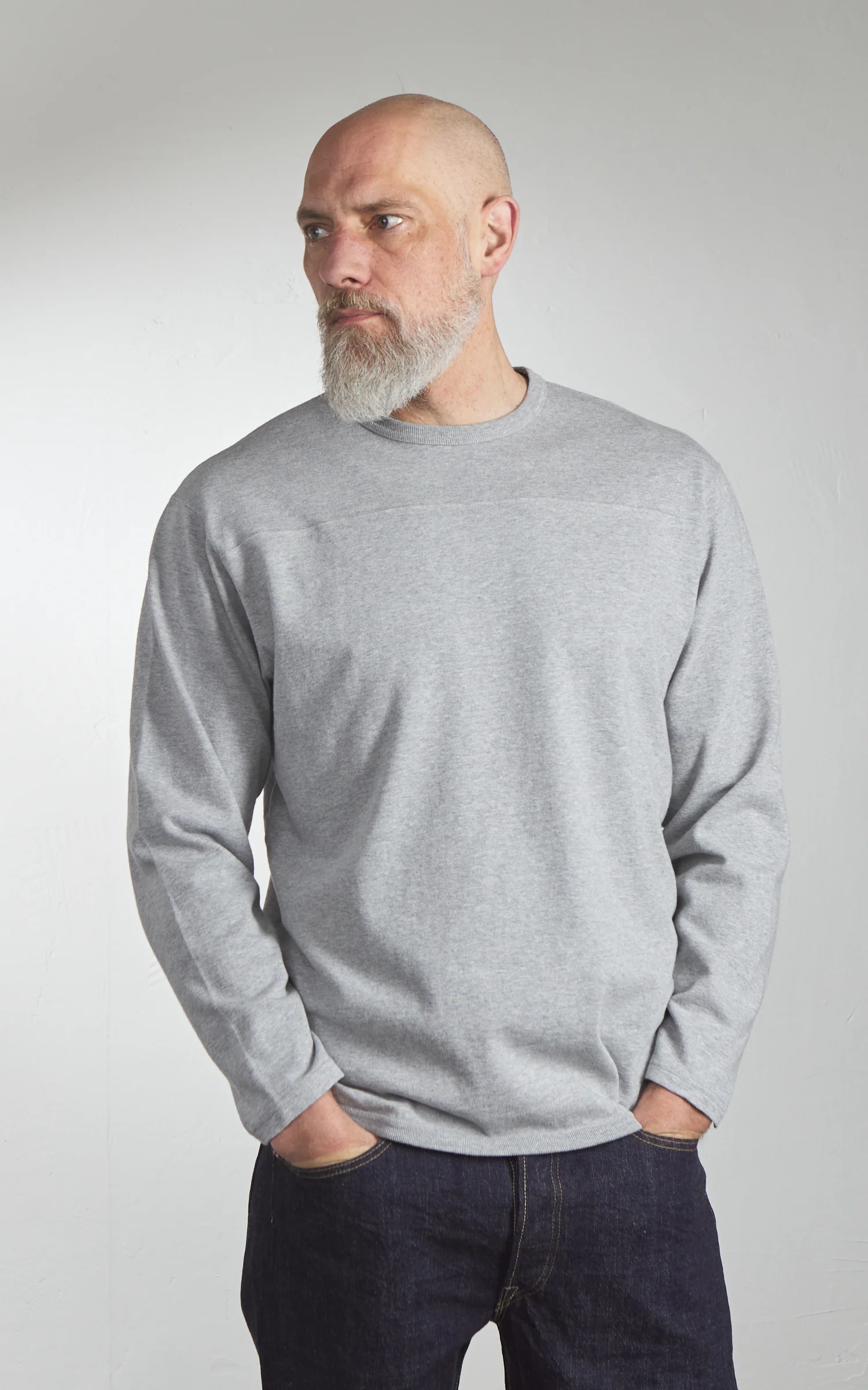 Pherrow's PLFT1 Football Longsleeve Tee Grey - Image 4