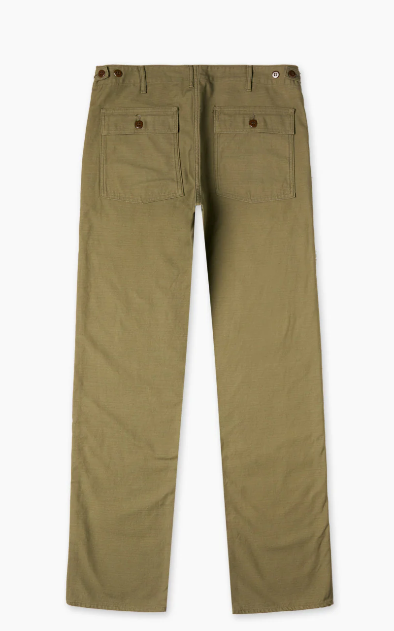 Pherrow's PUP1 Baker Pants Back Satin Olive - Image 3
