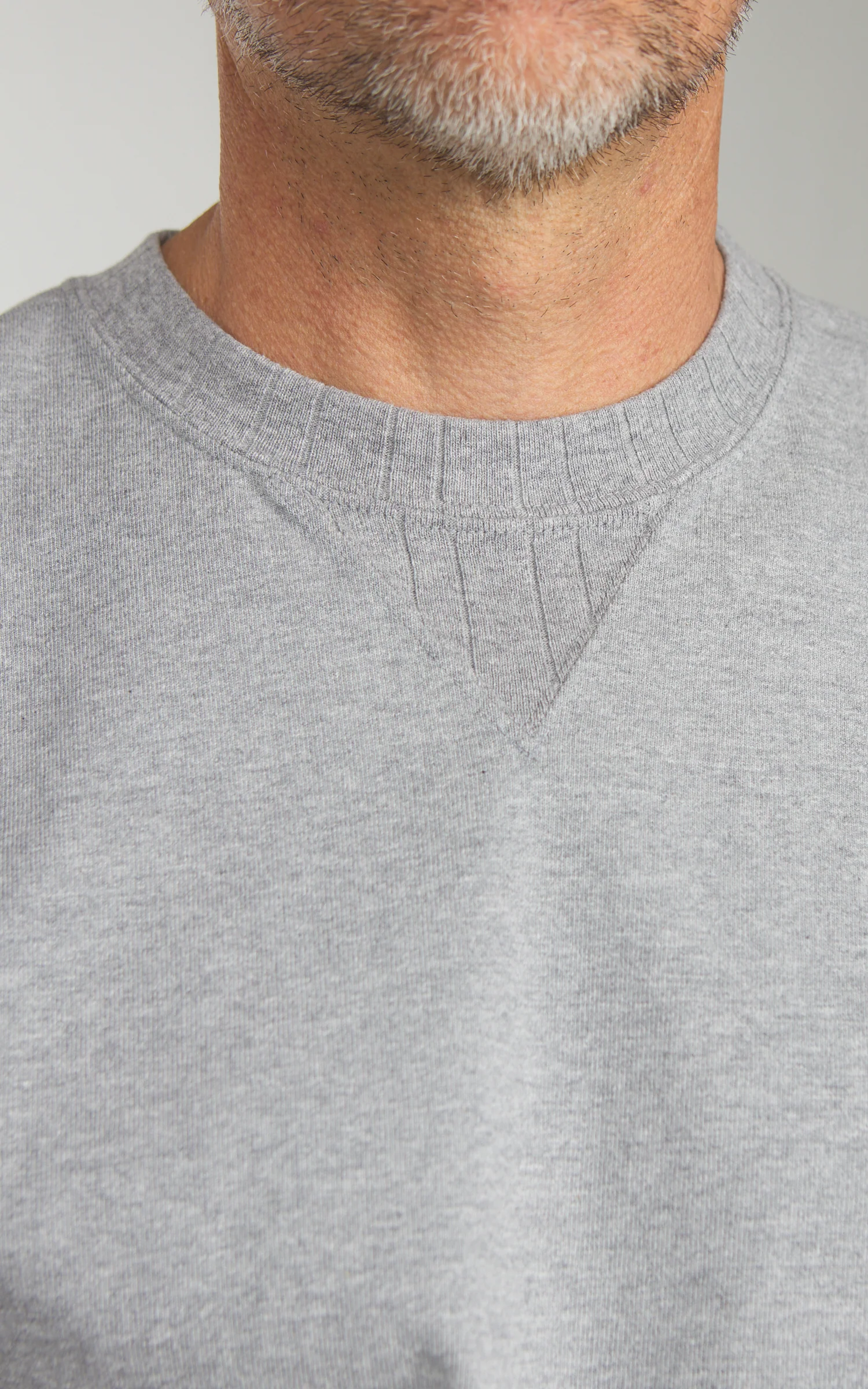 Pherrow's PVGT Plain Sweat T-Shirt Grey - Image 3